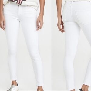 Agolde Sophie White Mid Rise Jean